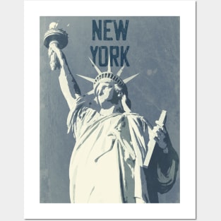 New York City, Statue of Liberty ✪ Vintage style poster Posters and Art